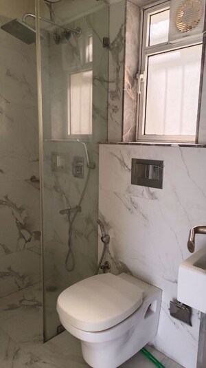 Bathroom in 2 BHK Apartment at Raheja Ridgewood, Goregaon East – for Rent