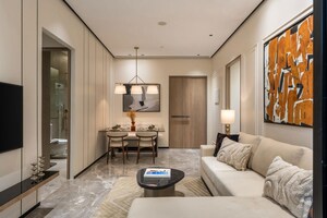 Living Room in 2 BHK Apartment at Mehta Marquina, Goregaon East – for Sale