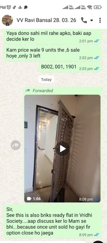 3 BHK + Extra Room Apartment For Sale in VIctoryone Amara