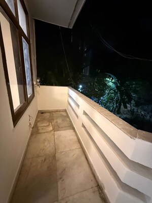 Balcony in 3 BHK Builder Floor at Nehru Enclave – for Rent