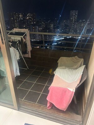 Balcony in 2.5 BHK Apartment at Oberoi Realty Springs, Andheri West – for Rent