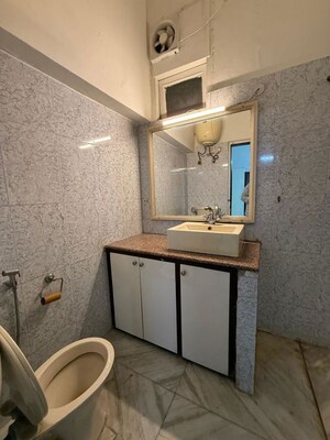 Bathroom in 3 BHK Builder Floor at Nehru Enclave – for Rent