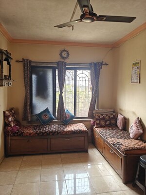 Living Room in 1 BHK Apartment at Shree Ashtavinayak Gruh, Virar East – for Sale