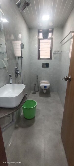 Bathroom in 2 BHK Apartment at L&T Crescent Bay T2, Parel – for Rent