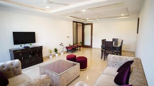 Living Room in 3 BHK Builder Floor at Saket – for Rent