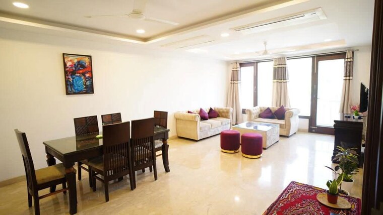 Living Room, saket 3 Bedroom 1600 Sq.Ft. Builder Floor In Saket Delhi 10251254
