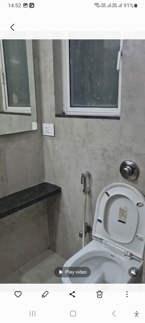 Bathroom in 2 BHK Apartment at Omkar Meridia, Kurla West – for Rent