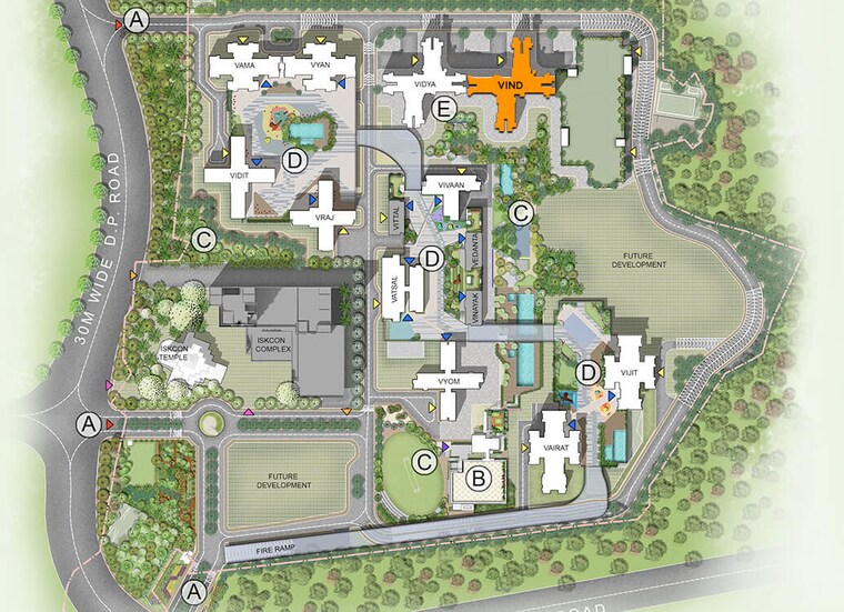 Master Plan, piramal-vaikunth 1 Bedroom 388 Sq.Ft. Apartment In Balkum Pada Thane 10251778