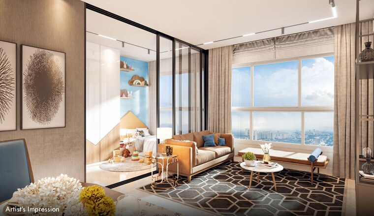 Living Room, piramal-vaikunth 2 Bedroom 496 Sq.Ft. Apartment In Balkum Pada Thane 10251960