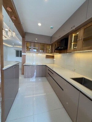 Kitchen in 3 BHK Apartment at SMR Vinay Iconia Hyderabad, Kondapur – for Rent