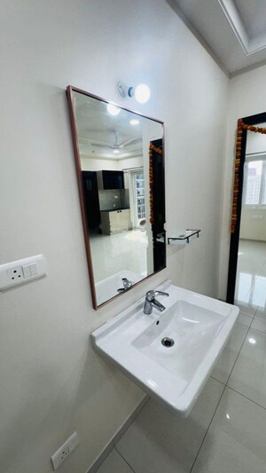 Bathroom in 3 BHK Apartment at Rajapushpa Provincia, Narsingi – for Rent