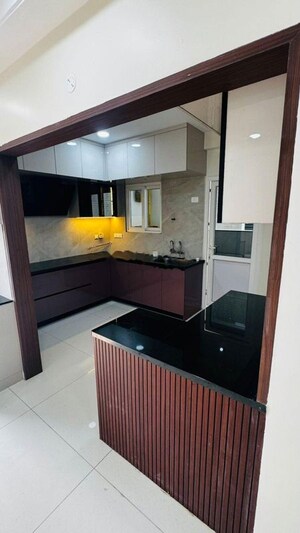 Kitchen in 3 BHK Apartment at Rajapushpa Provincia, Narsingi – for Rent