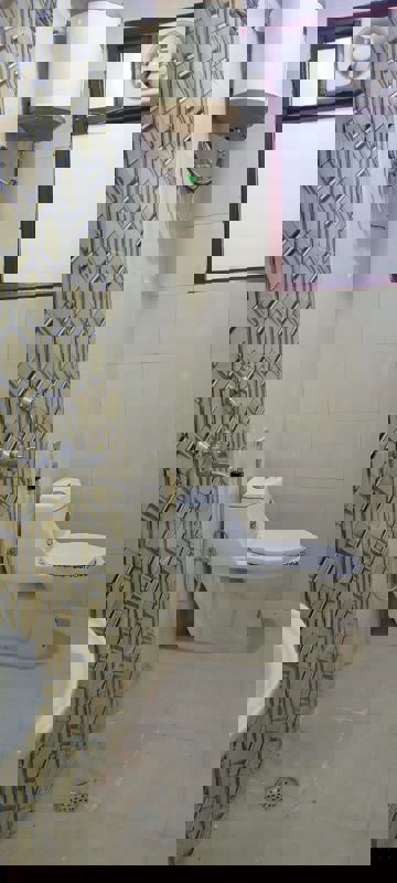 Bathroom in 3 BHK Builder Floor at Chattarpur – for Rent