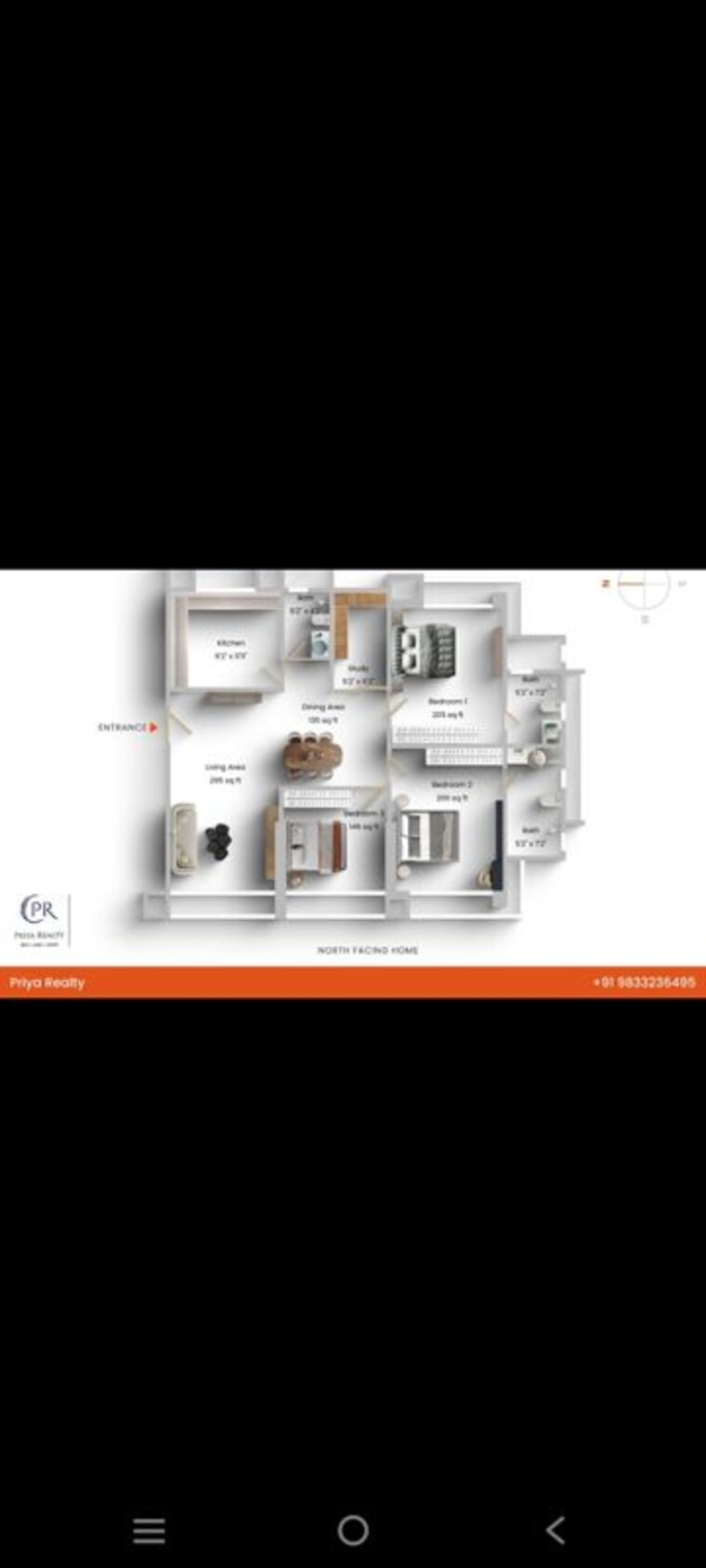 Floor Plan, samartha-sidhi 3 Bedroom 1304 Sq.Ft. Apartment In Andheri West Mumbai 10253070