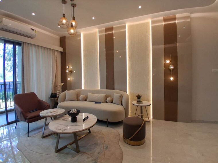 Living Room, sarthak-highreach 2.5 Bedroom 793 Sq.Ft. Apartment In Dhayari Pune 10252808