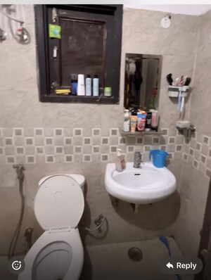 Bathroom in 1 BHK Apartment at UDB Maverick, Jagatpura – for Rent