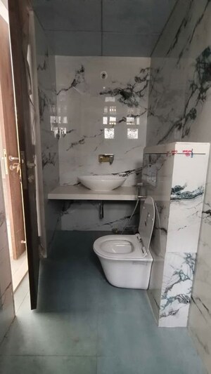 Bathroom in 3 BHK Apartment at Varsha Park Society, Pashan – for Rent