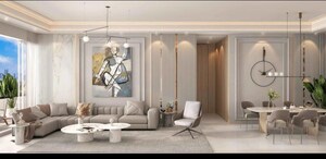 Living Room in 4 BHK Apartment at Purva Estrella, Lokhandwala – for Sale