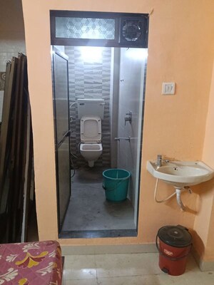 Bathroom in 1 BHK Apartment at VP Liberty Heights, Malad West – for Rent
