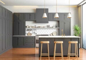 Kitchen in 2 BHK Apartment at Provident Palmvista, Daighar Gaon – for Sale