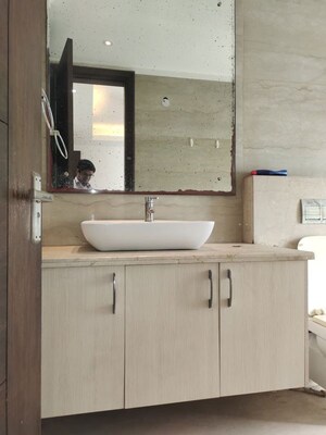 Bathroom in 3 BHK Builder Floor at Lajpat Nagar Iii – for Rent