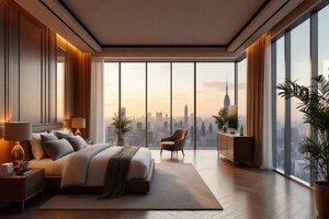 Living Room in 2 BHK Apartment at Purva Estrella, Lokhandwala – for Sale