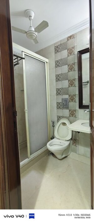 Bathroom in 3 BHK Apartment at Defence Colony – for Rent