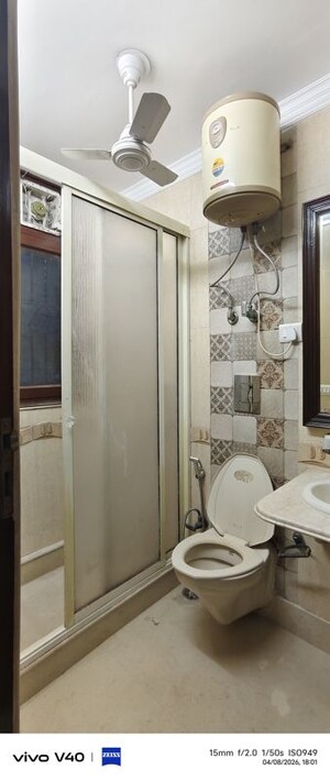 Bathroom in 3 BHK Apartment at Defence Colony – for Rent