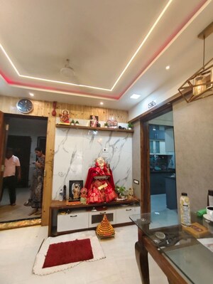 Living Room in 1 BHK Apartment at Rosa Classique, Kasarvadavali – for Rent