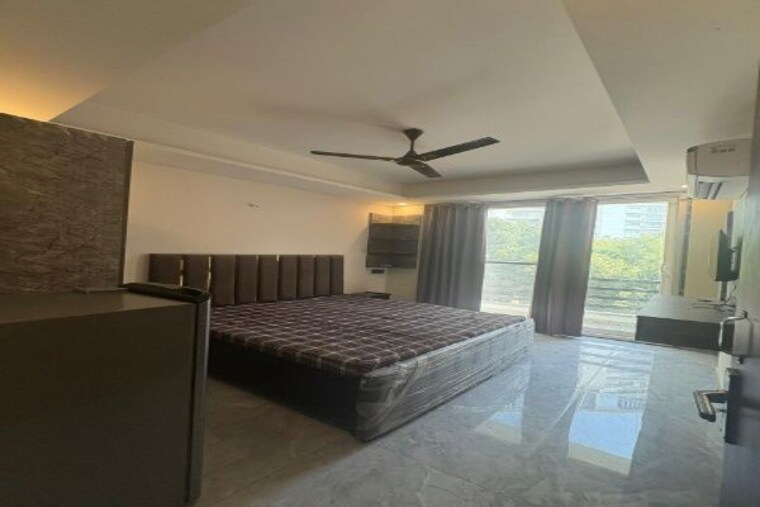 Bedroom, malibu town 1 RK 650 Sq.Ft. Builder Floor In Malibu Town Gurgaon 10254447