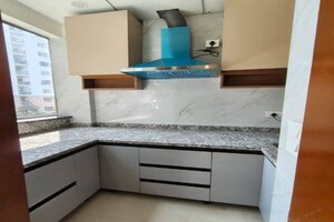 Kitchen in 1 RK Builder Floor at Malibu Town – for Rent