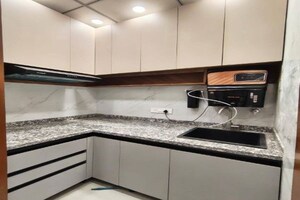Kitchen in 1 RK Builder Floor at Malibu Town – for Rent