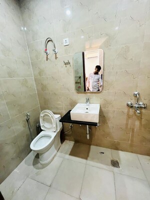 Bathroom in 1 BHK Builder Floor at Malibu Town – for Rent