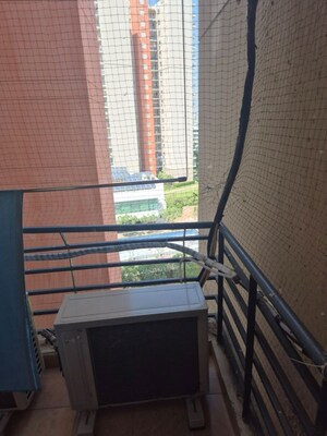 Balcony in 2.5 BHK Apartment at Mahindra Aura, Sector 110a – for Rent