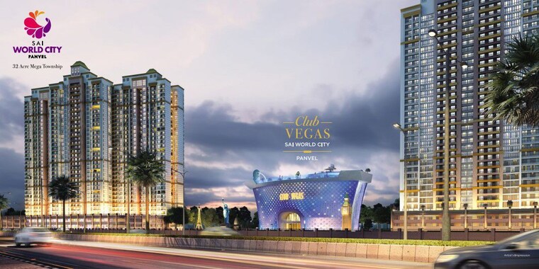 Exterior View, paradise-sai-world-city-phase-2 2.5 Bedroom 908 Sq.Ft. Apartment In New Panvel Navi Mumbai 10254873