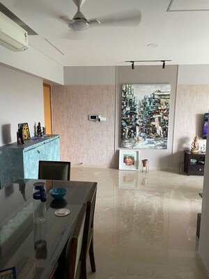 Living Room in 3 BHK Apartment at Godrej The Trees, Vikhroli East – for Rent
