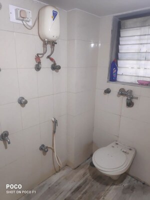 Bathroom in 2 BHK Apartment at K Raheja Tower, Bandra East – for Rent