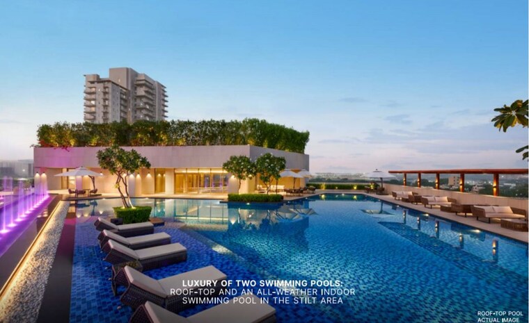 Swimming Pool, puri-diplomatic-residences 3.5 Bedroom 2282 Sq.Ft. Apartment In Sector 111 Gurgaon 10255622