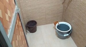 Bathroom in 1 RK Apartment at Prabhadevi CHS, Prabhadevi – for Rent