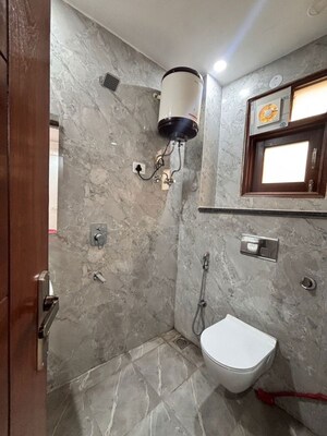 Bathroom in 1 BHK Builder Floor at Saket – for Rent