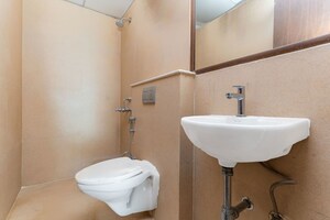 Bathroom in 3 BHK Apartment at UKN Miraya Rose, Whitefield – for Rent