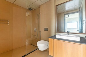 Bathroom in 3 BHK Apartment at UKN Miraya Rose, Whitefield – for Rent