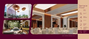 Building Lobby in 4 BHK Apartment at Raghava Cinq, Financial District – for Sale