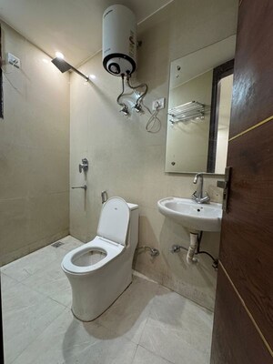 Bathroom in 1 BHK Builder Floor at Chattarpur – for Rent