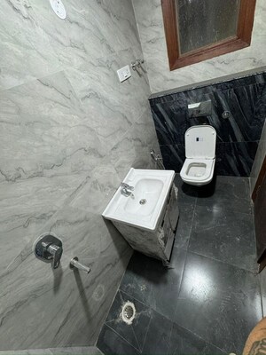 Bathroom in 2 BHK Apartment at Chattarpur – for Rent