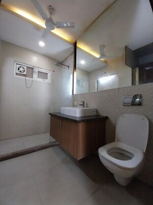 Bathroom in 3 BHK Builder Floor at Sushant Lok Iii – for Rent