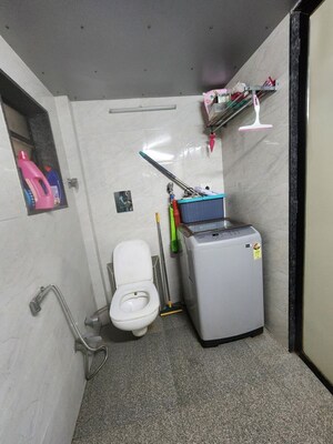Bathroom in 1 BHK Apartment at Lotus CHS Kharghar, Kharghar Sector 20 – for Rent