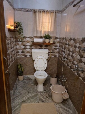 Bathroom in 1 BHK Builder Floor at Behala – for Rent