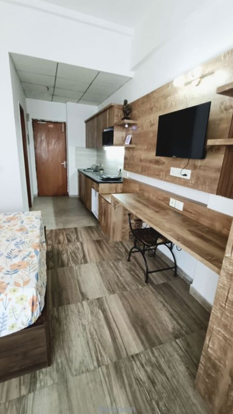 Kitchen, paramount-golf-forest-studio-apartments-oak-tower Studio 435 Sq.Ft. Apartment In Zeta I Greater Noida Greater Noida 10256179