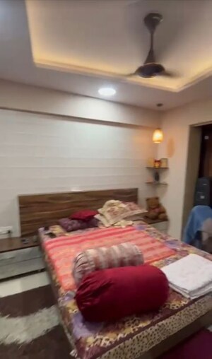 Bedroom in 2 BHK Apartment at Jaydeep Park, Majiwada – for Rent